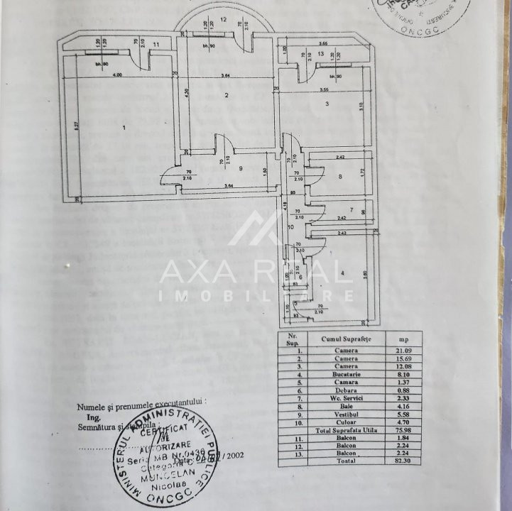 Apartament 3 camere | Bulevardul Decebal nr. 13 | Metrou Muncii– 350 m