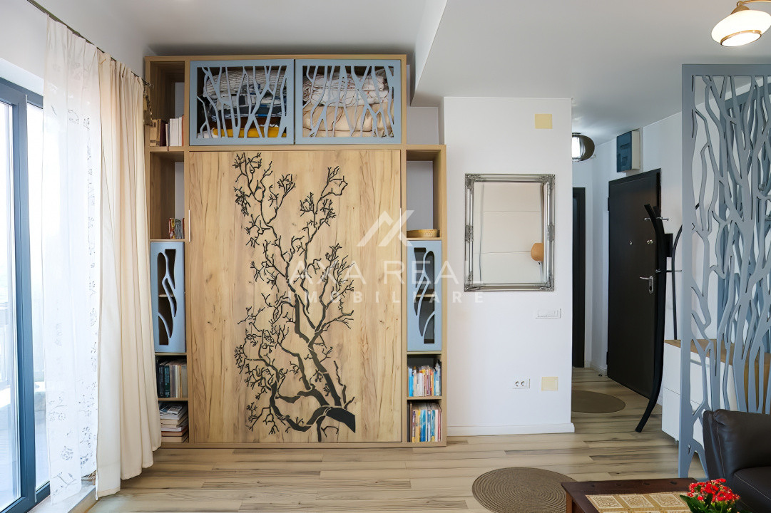 Studio Ultrafinisat| Terasă cu vedere Panoramică, Parcare și Boxă