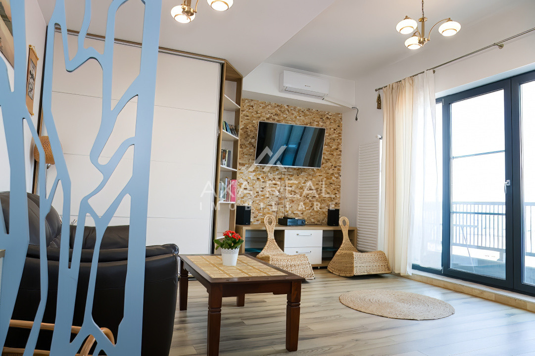 Studio Ultrafinisat| Terasă cu vedere Panoramică, Parcare și Boxă