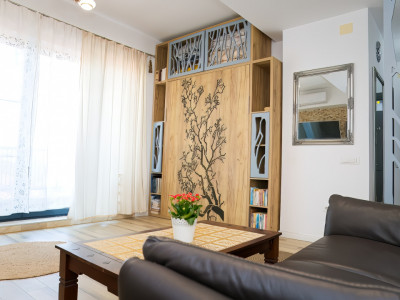 Studio Ultrafinisat| Terasă cu vedere Panoramică, Parcare și Boxă