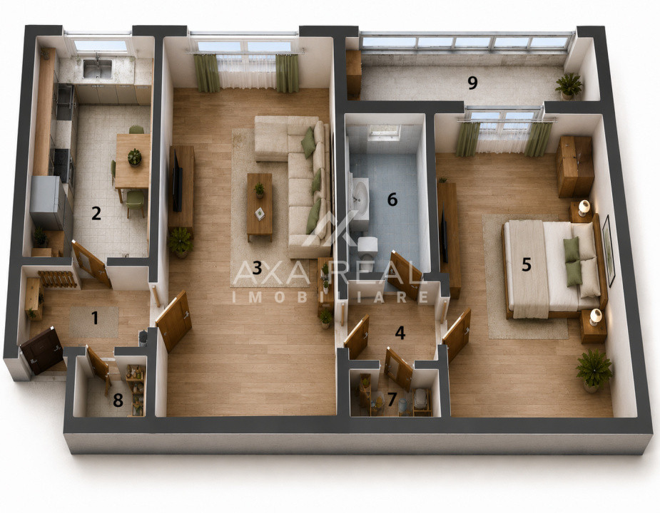 De vanzare 2 camere Titan | Etaj 3 | metrou Costin Georgian |  COMISION 0%