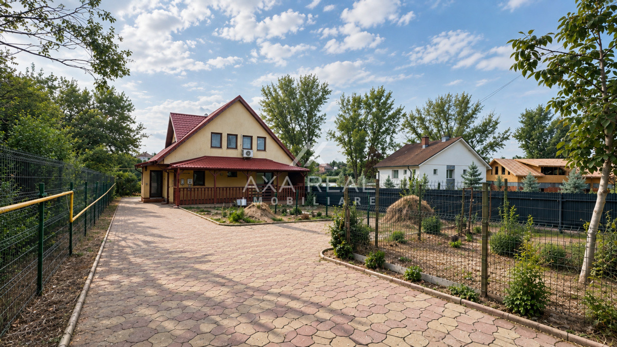 Casă de lemn pe malul lacului, Balotești — 7 camere
