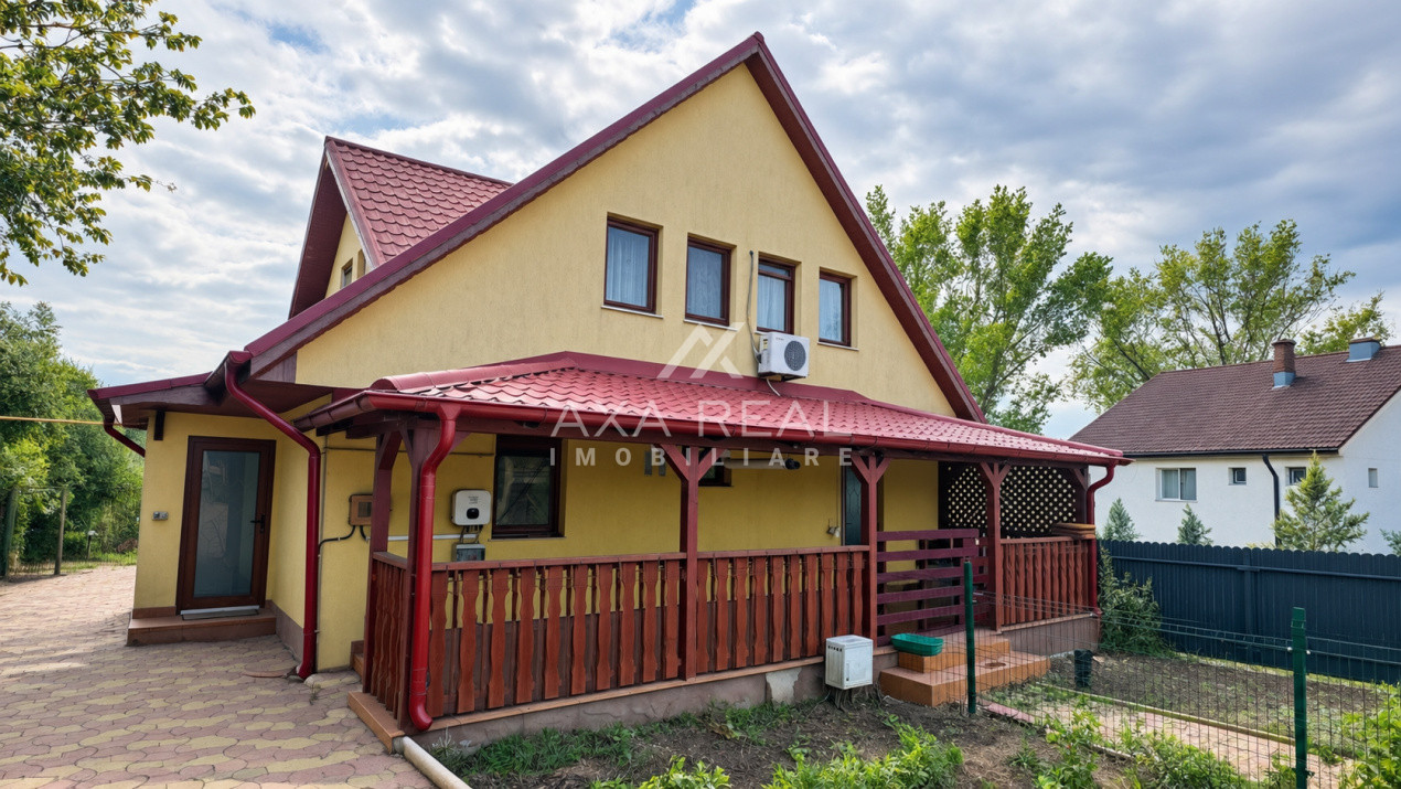 Casă de lemn pe malul lacului, Balotești — 7 camere